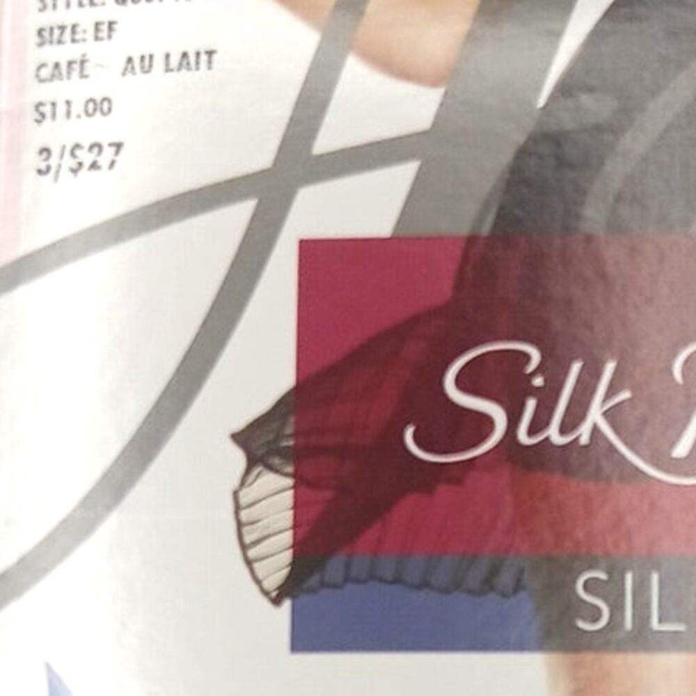 Hanes Silk Reflections Silky Sheer Sheer Toe Pantyhose EF Cafe Au Lait